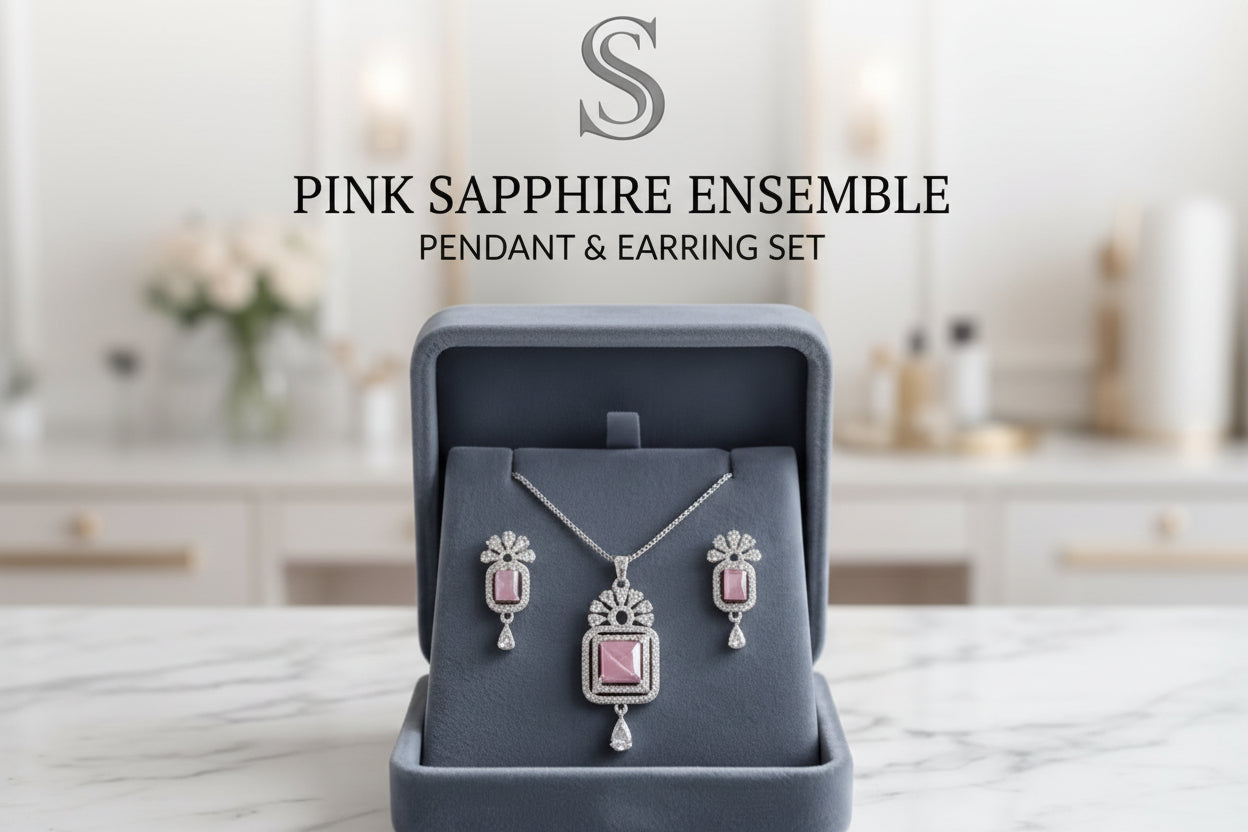 The Midnight Pave Signet – 925 Sterling Silver & Pink Spinel