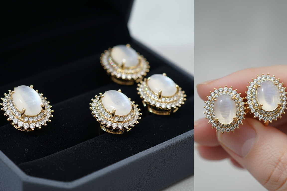 Luxury Opal Stone Statement Ring