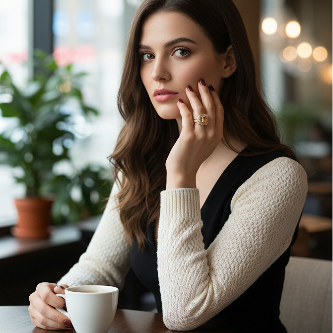 Cushion Cut Halo Ring – Elegant Empress Jewelry