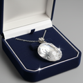 Luxury Oval Crystal Statement Pendant Necklace – Elegant Jewelry