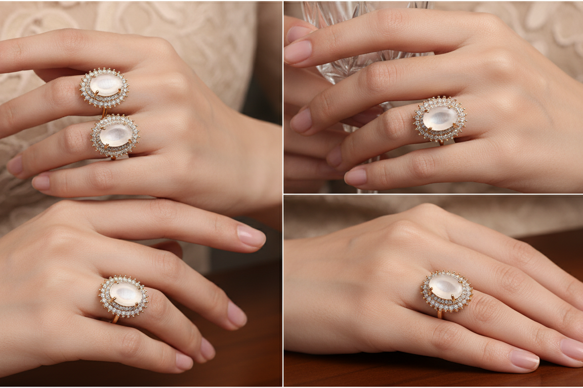 Luxury Opal Stone Statement Ring