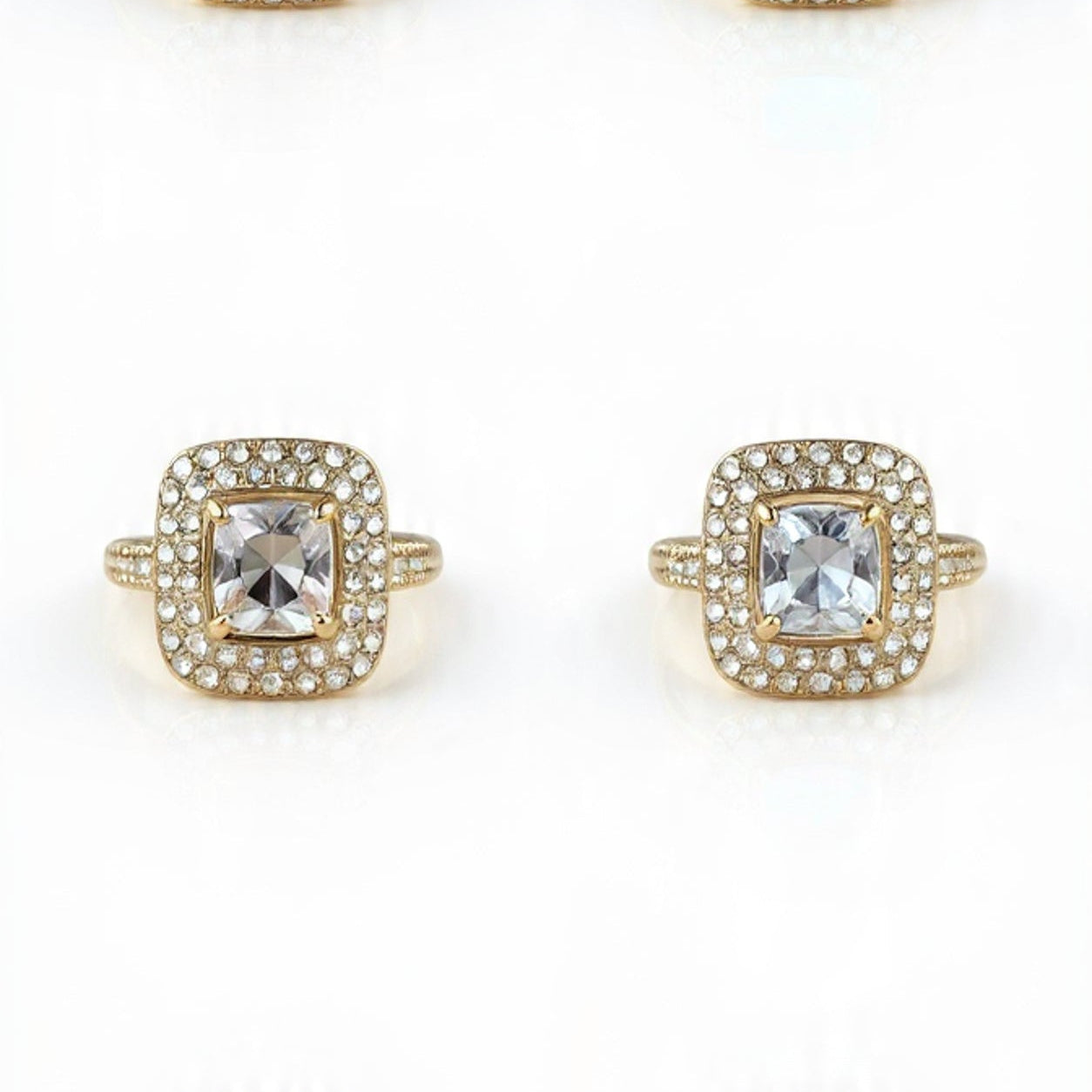 Cushion Cut Halo Ring – Elegant Empress Jewelry
