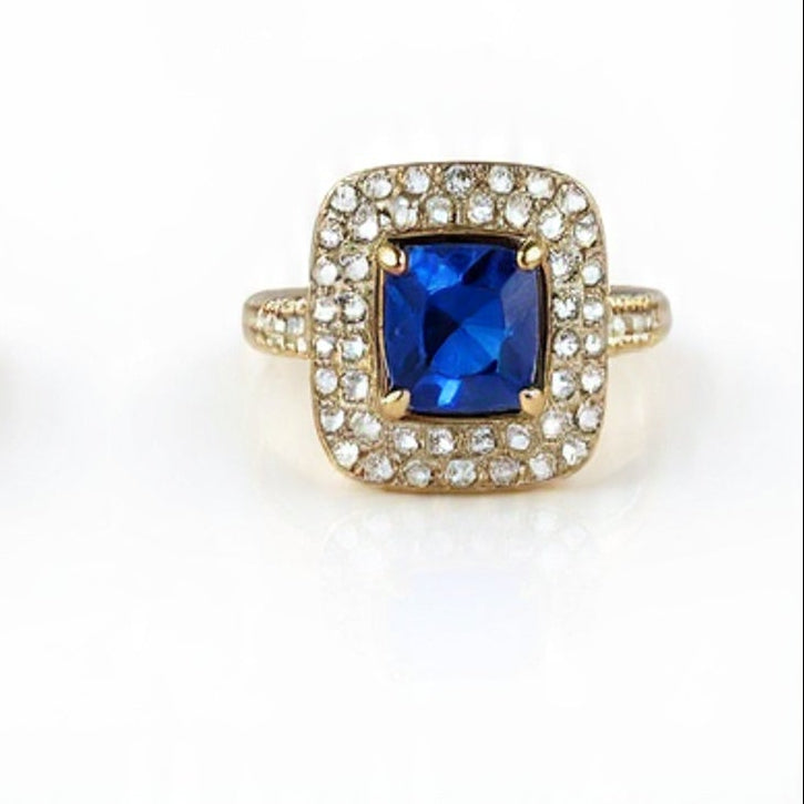 Cushion Cut Halo Ring – Elegant Empress Jewelry