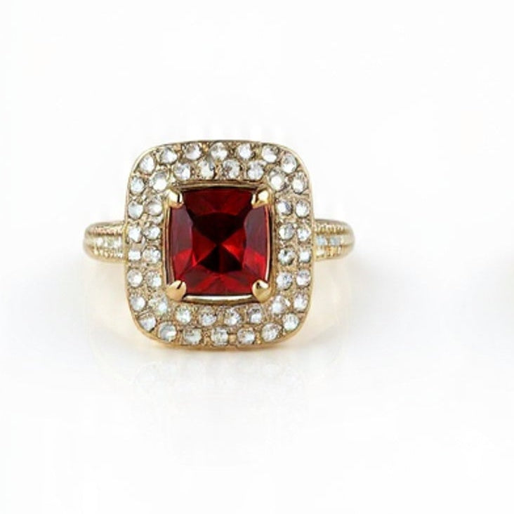 Cushion Cut Halo Ring – Elegant Empress Jewelry