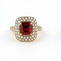 Cushion Cut Halo Ring – Elegant Empress Jewelry