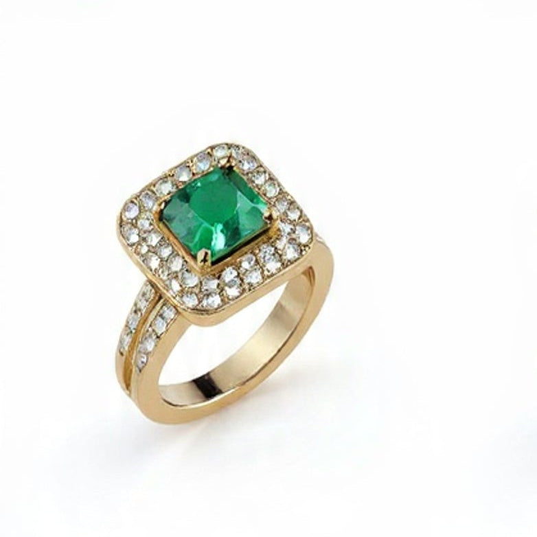 Cushion Cut Halo Ring – Elegant Empress Jewelry