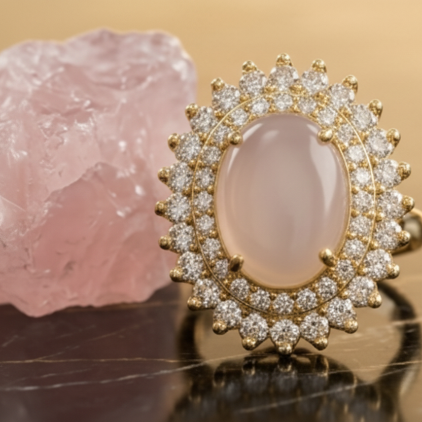 Luxury Opal Stone Statement Ring