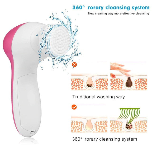 5 in 1 Facial Electric Cleanser