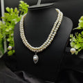 Elegant  Pearl Necklace with Delicate Pendant
