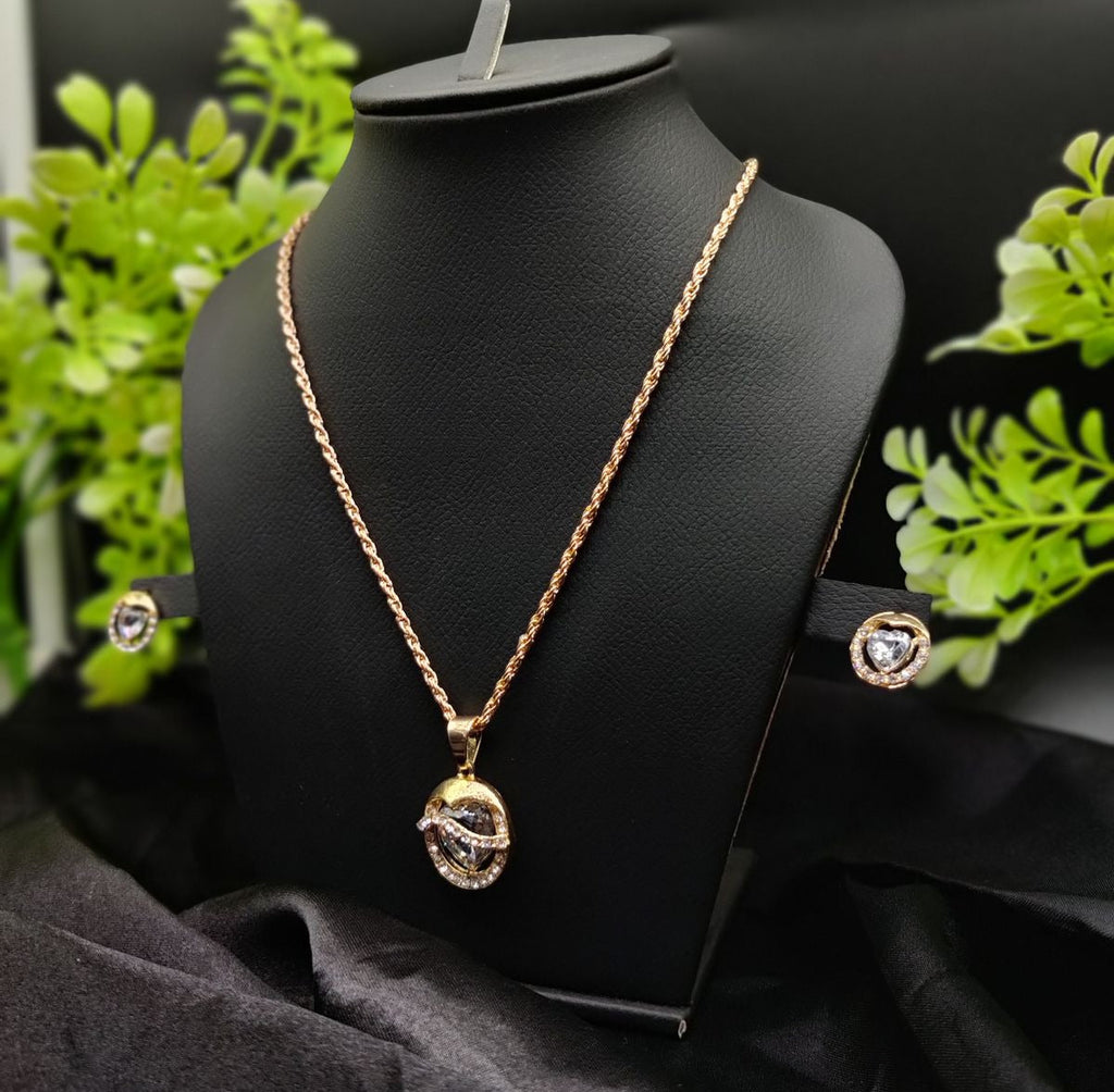 Imported Timeless Elegance Gold Pendant Necklace