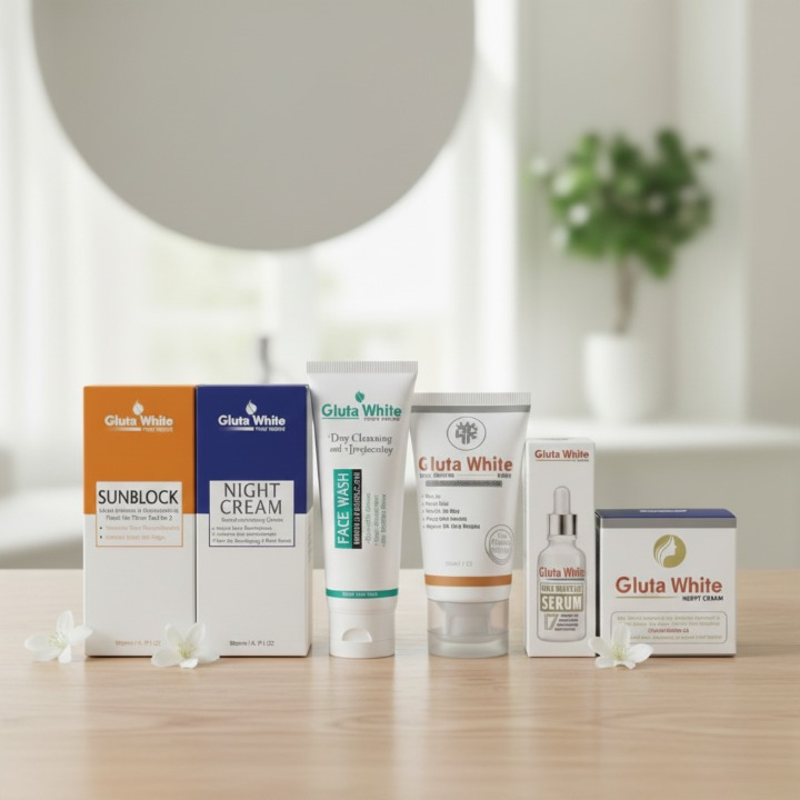 6 In 1 Gluta White Complete Skincare Set