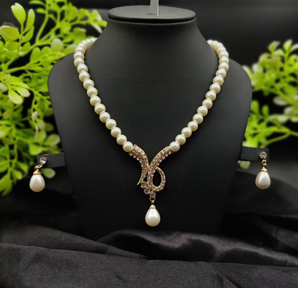 Necklace Set with Radiant Pendant & Earrings | Girls & Women Fashion