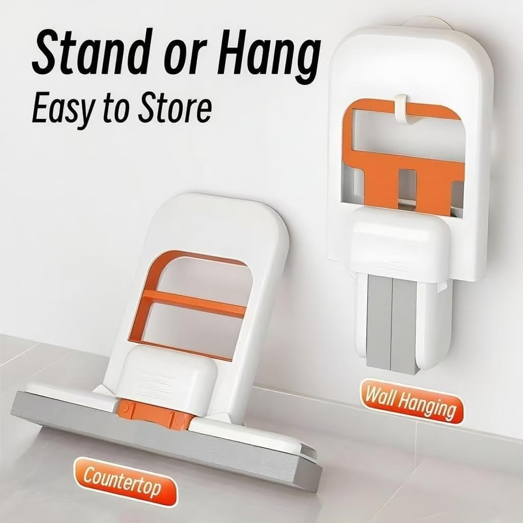 Portable Wet & Dry Cleaning | Self‑Squeezing Mop for Kitchen, Bathroom, Car & Glass
