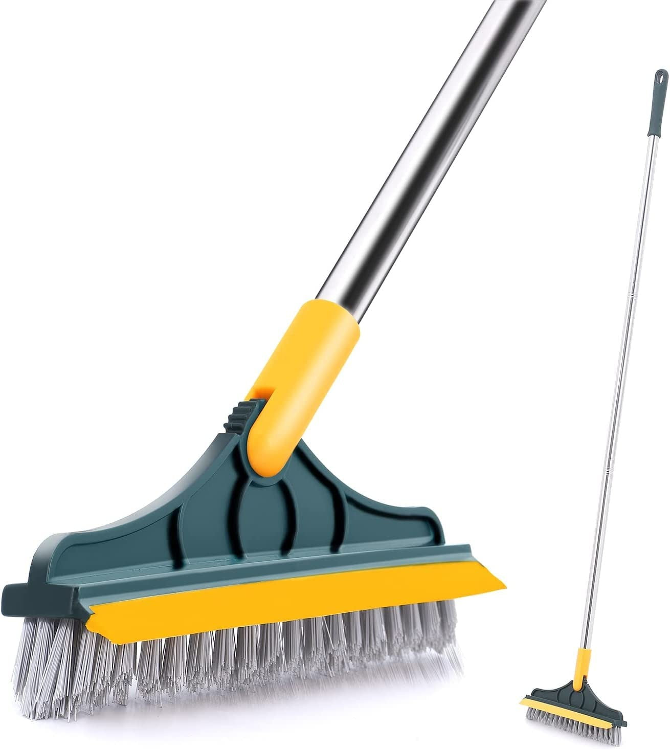 2-in-1 Floor Cleaning Brush with 120° Rotating Head | Multipurpose Scrubber for Bathroom, Tiles & Windows