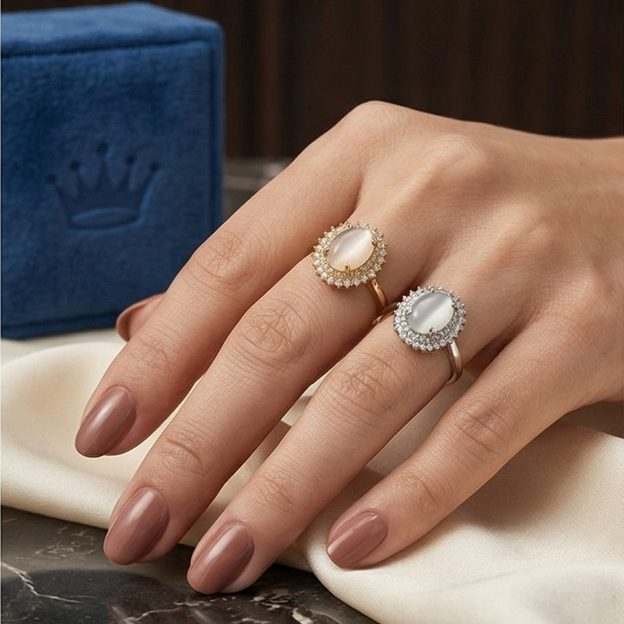 Luxury Opal Stone Statement Ring