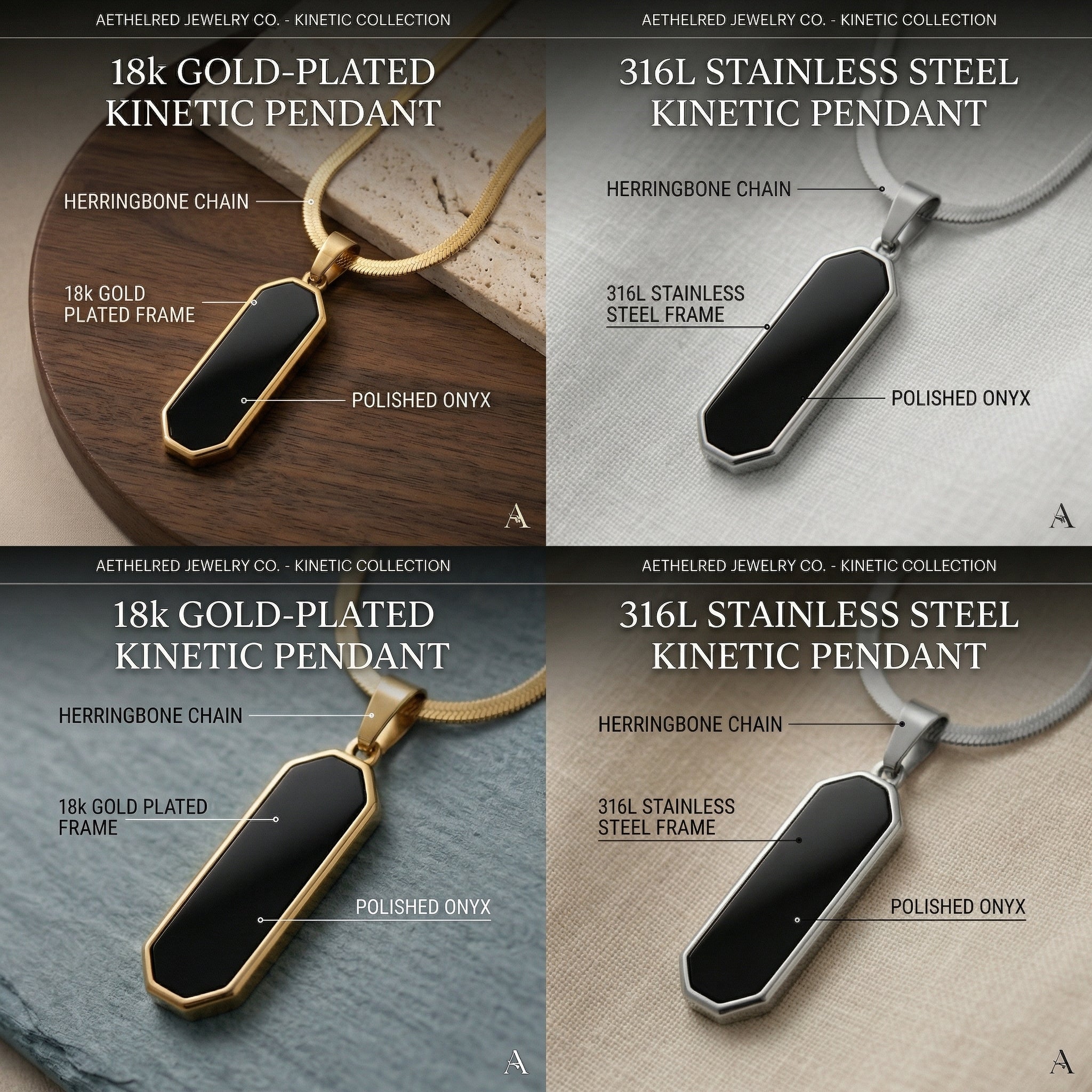 everyday wear men pendant necklace-Modern Style Necklace for Men 
