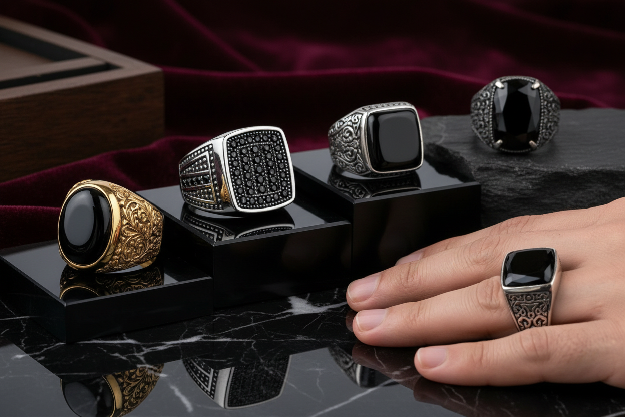 Turkish Men's Rings Collection Professional Banner